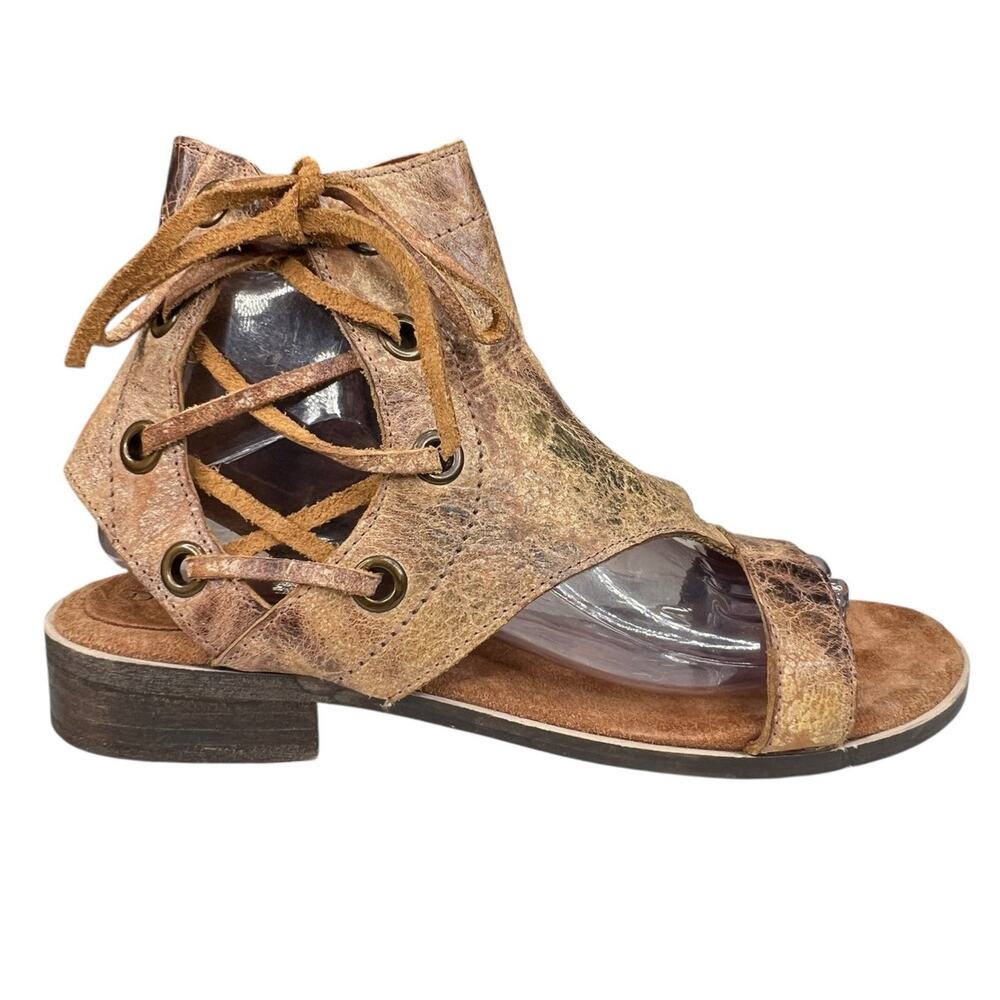Diba True Women’s Day Camp Brown Distressed Gladiator Sandal SIze US 9